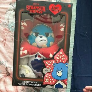 Stranger Things x Care Bears Grumpy Bear Plush - Blue and Red